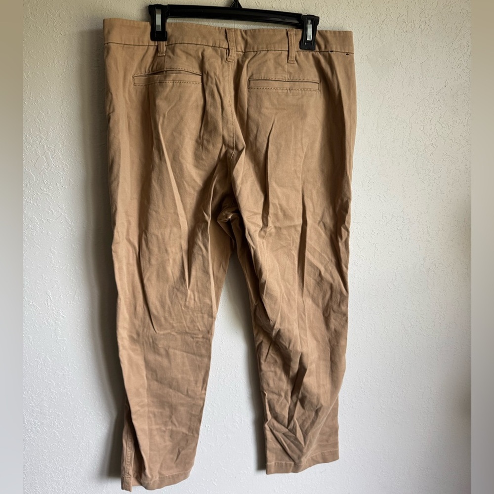 J Crew Tan High Rise Girlfriend Chino Tapered Leg Pant Womens 12 Careerwear - Picture 5 of 6